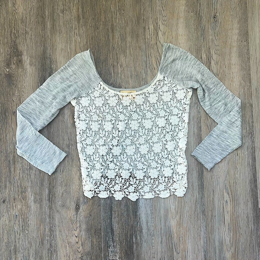 Free People lace front top